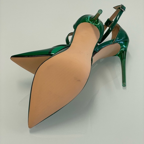 Steve Madden Opar Translucent Green Stiletto Pump Heels - Picture 12 of 12
